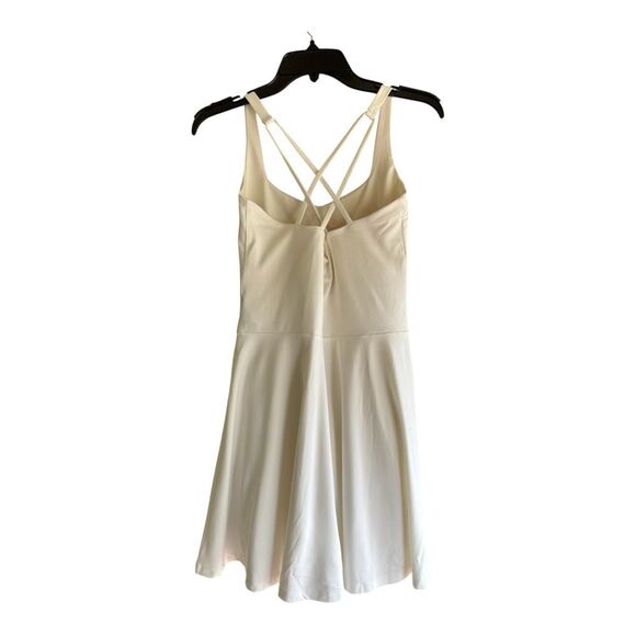 Girlfriend Collective Riley Sweetheart Active Dress –White Size Large - Picture 2 of 8